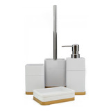 Set Accesorios De Baño X 4 Piezas Resina Nordicos