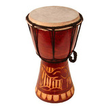 Tambores Djembe Tallados Con Motivos Africanos, Ideal Para R