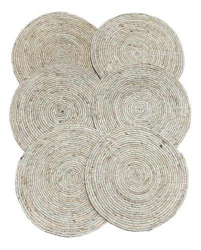 Set 6 Individuales De Seagrass Naturales - Fibras Naturales