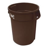 Contenedor 60l Bote Basura Toff Con Asas Color Café