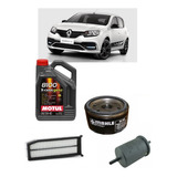 Kit 3 Filtros Renault Sandero Rs 2.0 Motul 8100 Xcess 5w40