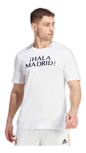 Playera adidas Futbol Real Madrid Graphic 23/24 Hombre Blanc