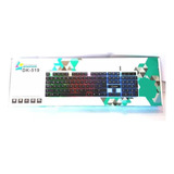 Teclado  Gamer Semi Mecânico Led Rgb Abnt2 C/fio + Nf