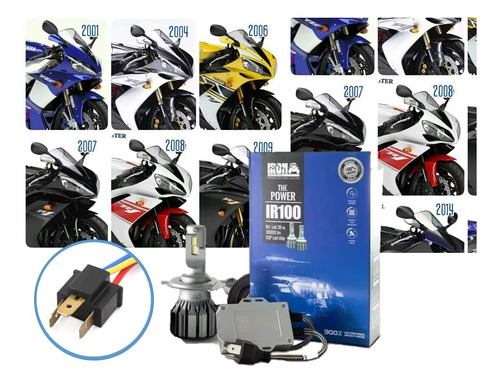 Cree Led Moto H4 Canbus Alta Y Baja Iron Ir100 Csp Led Chip