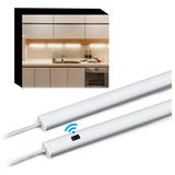 Tira Led 80cm + Sensor Aluminio Cocina Mesada Bajo Alacena 