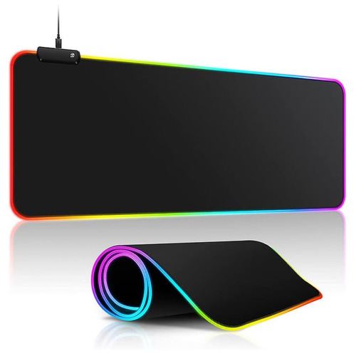 Mouse Pad Kimhi Gamer Rgb Alfombrilla Base De Goma Import