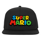 Gorra Plana Super Mario Bros Snapback Reflective 