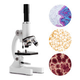 Microscópio Monocular Biológico Profissional - 64x A 2400x