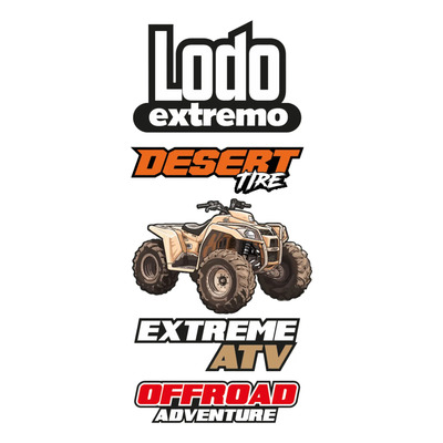 Calcomanias P/ Moto Cuatrimoto Atv Utv Satinado Premium M01