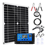 Kit Solar Portátil 20w 12v Monocristalino Para Hogar Y Rv