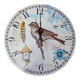 Reloj De Pared 29cm  Pájaro