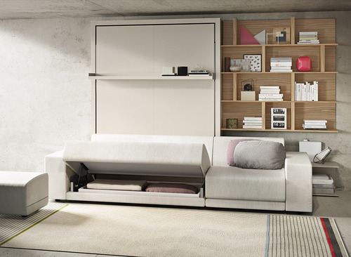 Cama Rebatible+sillón Baulera+mueble