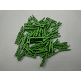 Mini Prendedores Verde Varal Foto E Tela Memory 50 Unid
