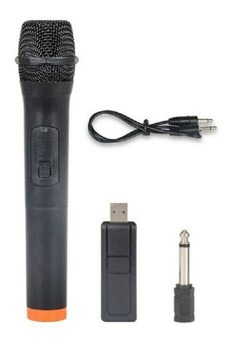 Microfono Inalambrico  + Receptor Usb + Adaptador Jack