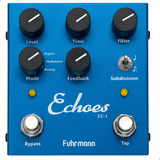 Pedal De Efeito Digital Echoes Ec01 Fuhrmann - Mostruário