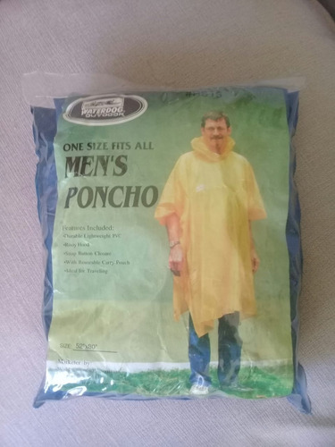 Capa Poncho Para Lluvia Waterdog Impermeable