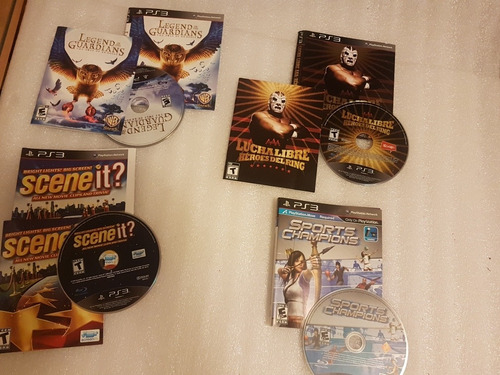  4 Juegos Play Station 3 (legends Of The Guardians, Spot