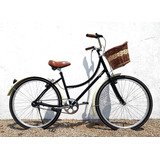 Bicicleta Vintage Con Canastilla De Mimbre 