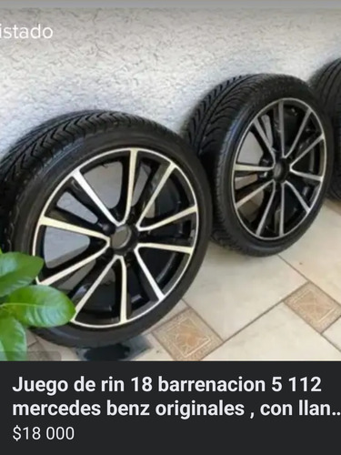 Juego De Rines 18 Barrenacion 5 112 Mercedes Benz Originales