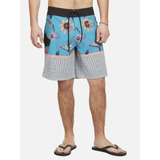 Traje De Baño Solar Floral Geo Trunks Hombre Multicolor Volc