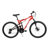 Bicicleta De Montaña Huffy Highland Rodada 26 Frenos Shiman Color Rojo