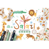 Kit Cliparts Imagenes Png Animales Selva Safari Minimalista