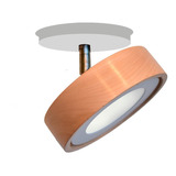 Aplique Pared Techo Led Movil Orientable Madera 6w Blanco