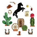 Fiesta Vaquero Figuras De Coroplast Display Decorativo 