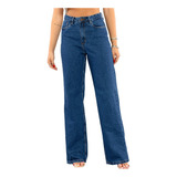 Calça Jeans Feminina Wide Leg Básica Com Elastano   28000 Es