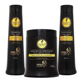 Kit Cavalo Forte 500ml Shampoo Condicionador Máscara