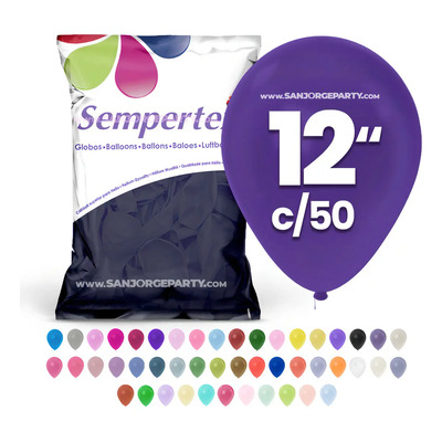Globos Sempertex #12 C\u002F50 Fashion Pastel Elige Color Violeta Fashion | MercadoLibre