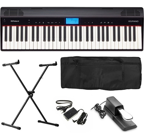 Piano Digital Roland Go Piano Go61p Go-61p Kit Completo Go61