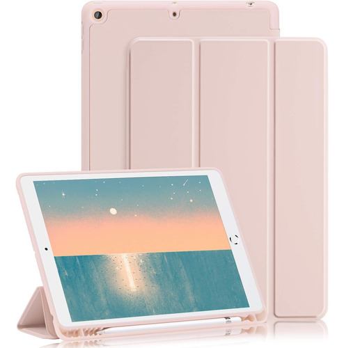 Funda iPad Ghinl 10.2 9na/8va/7 Gen C/soporte Magnético/rosa