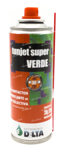 Tunjet Super Verde Limpia Contactos Lubricante  230cm3 