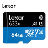 Cartão De Memória Lexar  Micro Sd 64gb