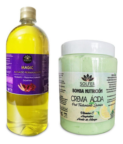 Solfer Alisado Magic + Bomba De Nutricion Crema Acida