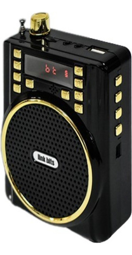 Bocina Bletooth Radio Y Microfono Entrada Sd Usb 3puLG 8 Pz