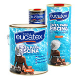 Tinta Pu Para Piscina Azul Piscina 3,6 Litro Eucatex Premium