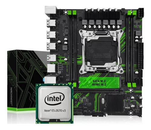 Placa Mãe Machinist X99 Pr9 Lga 2011-3 + Cpu E5 2666v3!