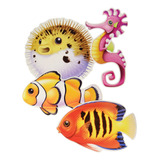 Bajo El Mar Pescado Cutouts (4/pkg)