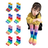 5 Pares De Calcetines Para Niñas, Calcetines De Algodón A