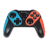 Control Joystick Inalámbrico Tecmaster Controller For Nintendo Switch Negro Y Rojo Y Azul