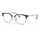 Lentes Ray Ban Rx7216 8209 Vino / Rose Gold New Clubmaster