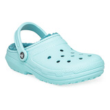 Zuecos Crocs Classic Lined Clog Mujer Turquesa Solo Deportes