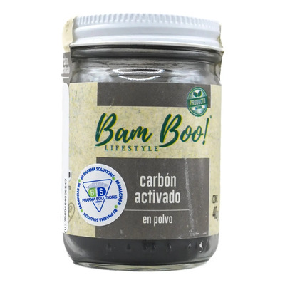 Bam Boo! Carbón Activado En Polvo C\u002F40 G | MercadoLibre