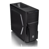 Gabinete Thermaltake Versa H21 Black Blue Led Midtower Fan Color Negro