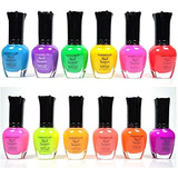 Kleancolor Neon Colors 12 Set De Coleccion Completo Esmalte