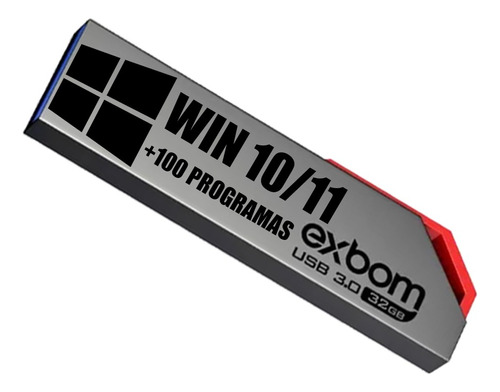 Pen Drive Bootável Win 10/11 + Kit Técnico Pós Formatação