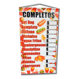 Pendon Publicitario De Completos + Varios( Oferta) 70x130