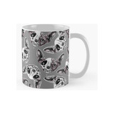 Taza Shynx Half Skull Pattern Calidad Premium